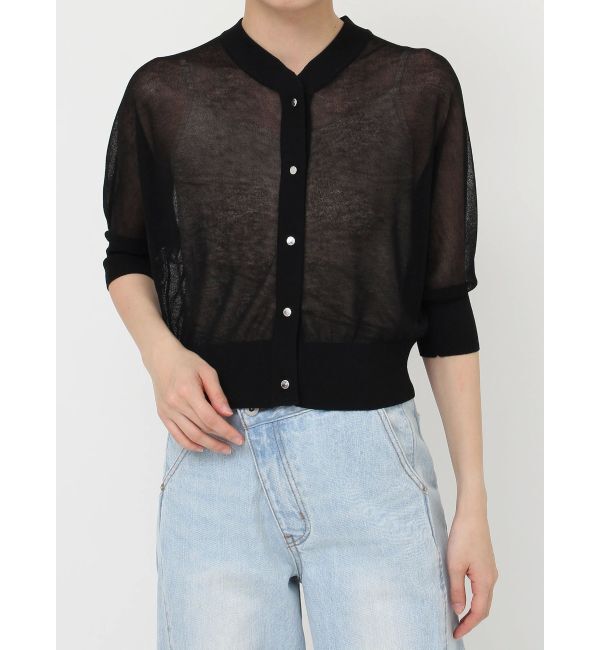 LAGUNAMOON「シアーニットカーディガン」|カーディガン|