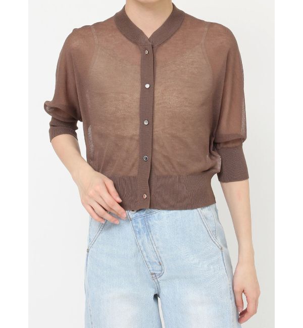 LAGUNAMOON「シアーニットカーディガン」|カーディガン|