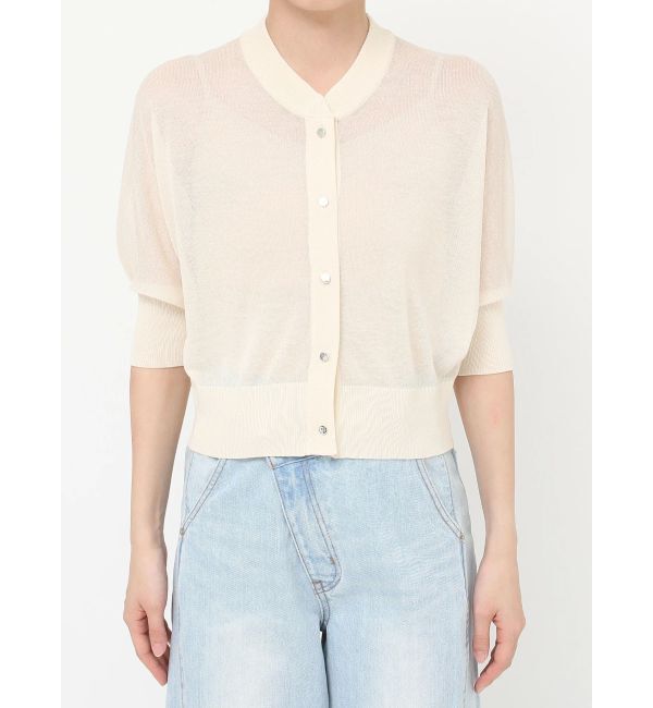 LAGUNAMOON「シアーニットカーディガン」|カーディガン|