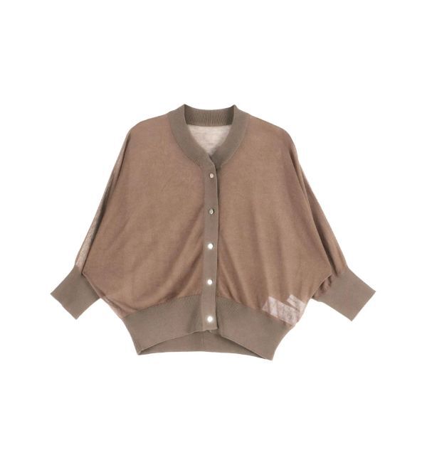 LAGUNAMOON「シアーニットカーディガン」|カーディガン|