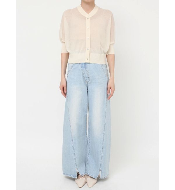 LAGUNAMOON「シアーニットカーディガン」|カーディガン|