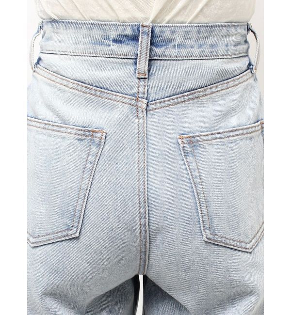 LAGUNAMOON「タックデニムワイドパンツ」|デニム|