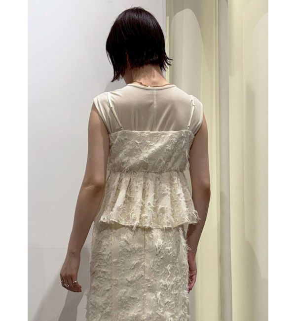 LAGUNAMOON「ベロアノースリトップス」|Tシャツ・カットソー|