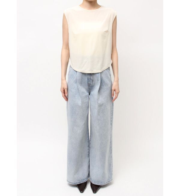 LAGUNAMOON「ベロアノースリトップス」|Tシャツ・カットソー|