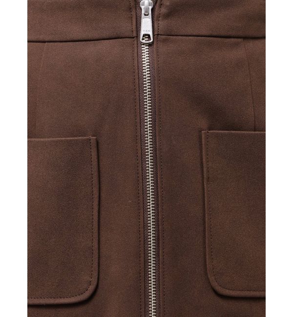 LAGUNAMOON「スエードライクジップIラインスカート」|スカート|