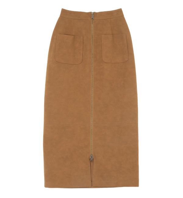 LAGUNAMOON「スエードライクジップIラインスカート」|スカート|