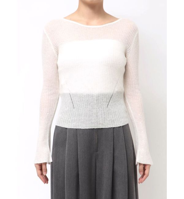 LAGUNAMOON「2WAYシアーアルパカニットプルオーバー」|ニット・セーター|