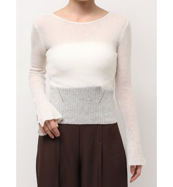 LAGUNAMOON「2WAYシアーアルパカニットプルオーバー」|ニット・セーター|