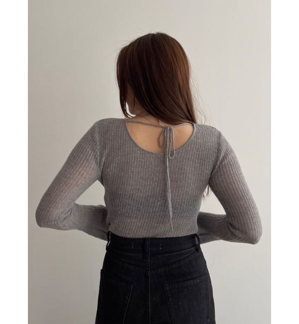 LAGUNAMOON「2WAYシアーアルパカニットプルオーバー」|ニット・セーター|