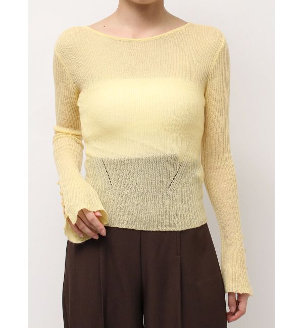 LAGUNAMOON「2WAYシアーアルパカニットプルオーバー」|ニット・セーター|