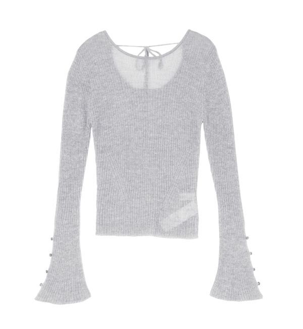 LAGUNAMOON「2WAYシアーアルパカニットプルオーバー」|ニット・セーター|