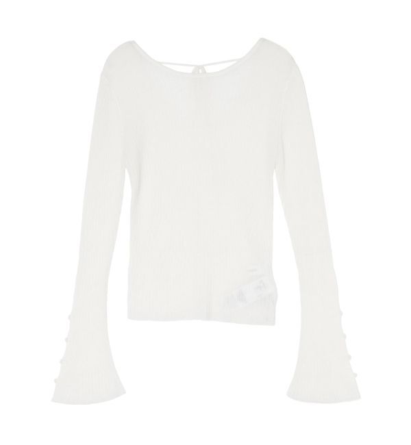 LAGUNAMOON「2WAYシアーアルパカニットプルオーバー」|ニット・セーター|