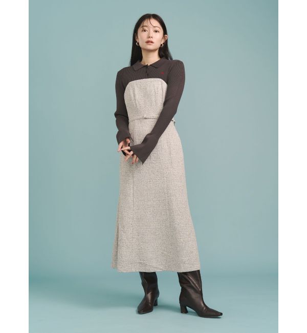 POLO BCSコラボ】カラーネックニットドッキングワンピース（LAGUNAMOON