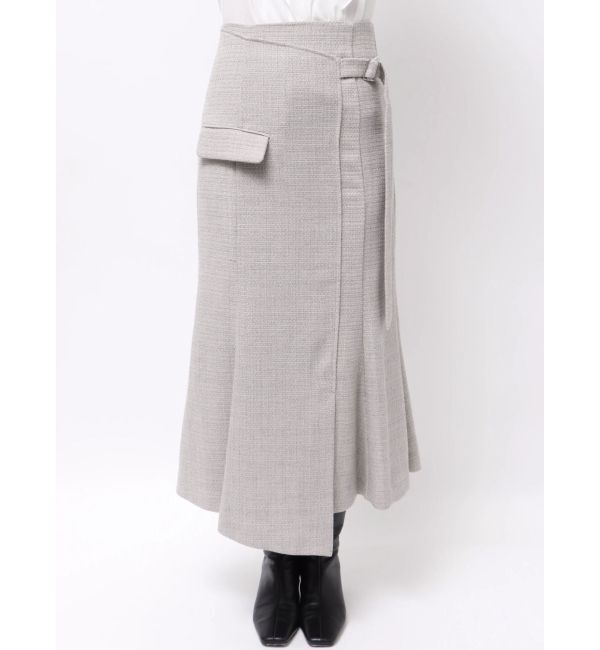 LAGUNAMOON「ツイードアシメナローフレアスカート」|スカート|