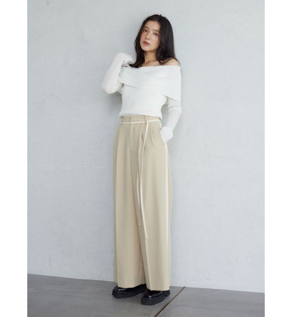 LAGUNAMOON「ラインドレープパンツ」|その他|