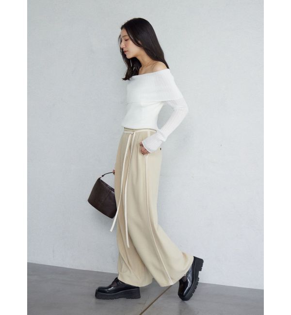 LAGUNAMOON「ラインドレープパンツ」|その他|