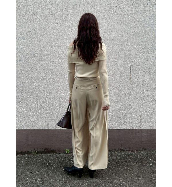 LAGUNAMOON「ラインドレープパンツ」|その他|