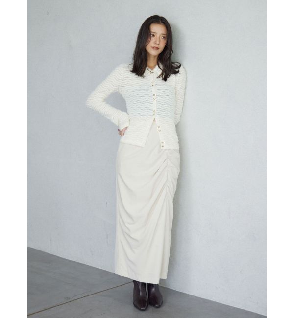LAGUNAMOON「ドレープIラインスカート」|スカート|