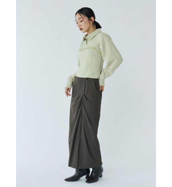 LAGUNAMOON「ドレープIラインスカート」|スカート|