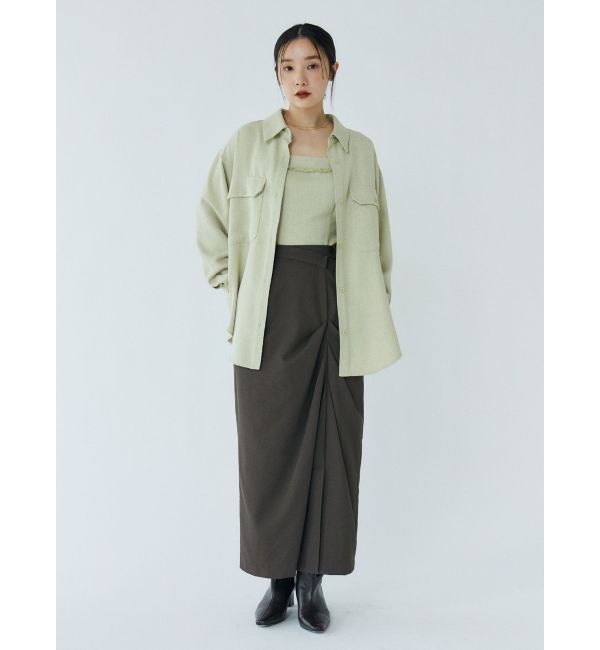 LAGUNAMOON「ドレープIラインスカート」|スカート|