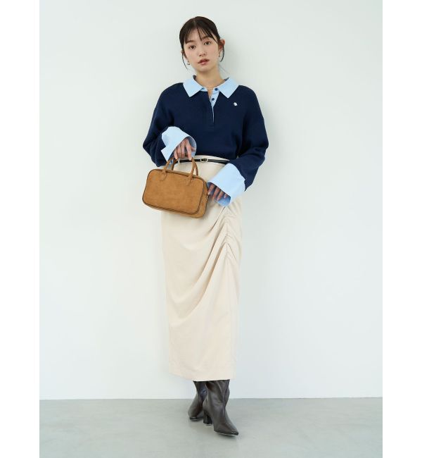 LAGUNAMOON「ドレープIラインスカート」|スカート|