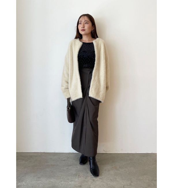 LAGUNAMOON「ドレープIラインスカート」|スカート|