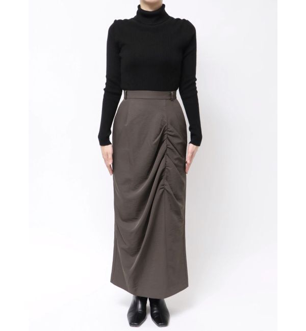 LAGUNAMOON「ドレープIラインスカート」|スカート|