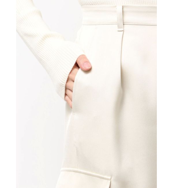 LAGUNAMOON「サテンカーゴワイドパンツ」|カーゴ|