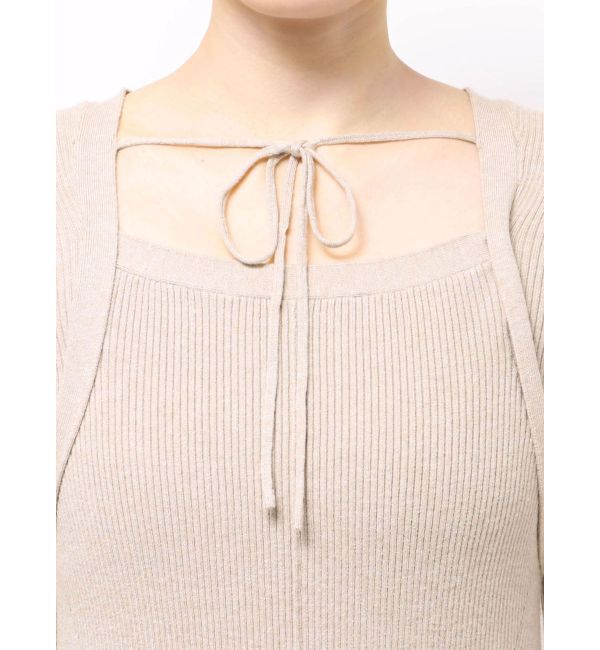 LAGUNAMOON「ボレロレイヤードニットドッキングワンピース」|ワンピース|