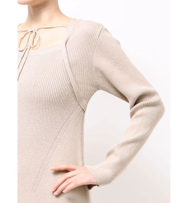 LAGUNAMOON「ボレロレイヤードニットドッキングワンピース」|ワンピース|