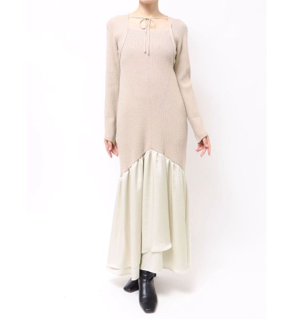 LAGUNAMOON「ボレロレイヤードニットドッキングワンピース」|ワンピース|