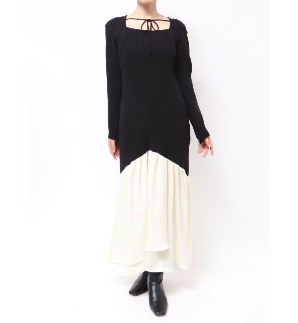 LAGUNAMOON「ボレロレイヤードニットドッキングワンピース」|ワンピース|