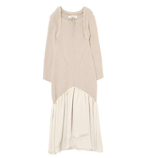 LAGUNAMOON「ボレロレイヤードニットドッキングワンピース」|ワンピース|