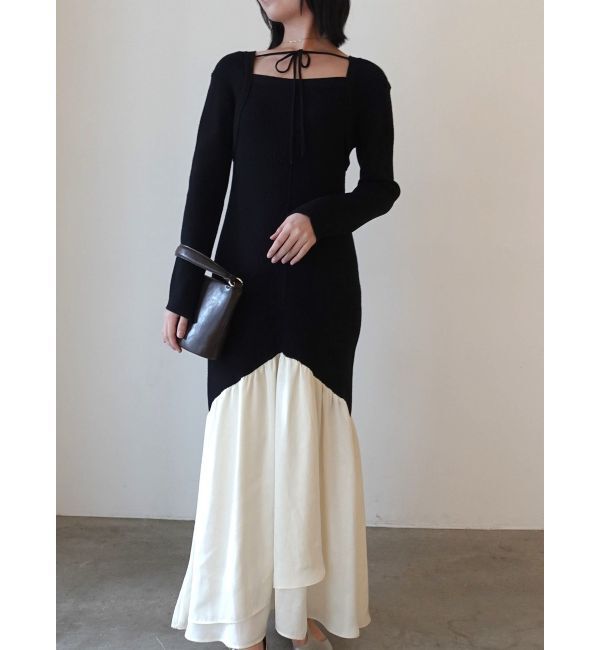 LAGUNAMOON「ボレロレイヤードニットドッキングワンピース」|ワンピース|