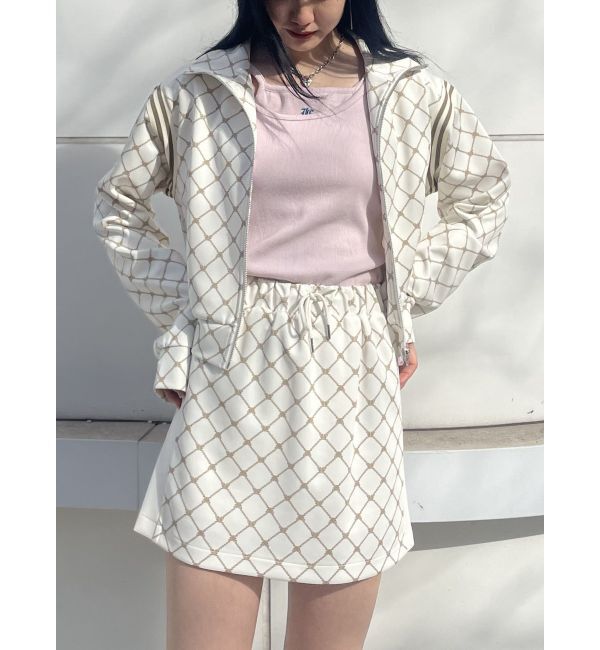 jouetie「モノグラムミニスカート【セットアップ対応】」|スカート|