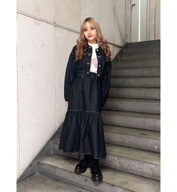 jouetie「マルチWAYステッチマーメイドセットアップ」|ワンピース|ブラック