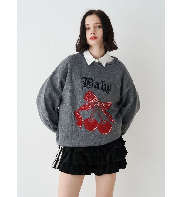 jouetie「ベロアラインティアードミニスカート【セットアップ対応】」|スカート|