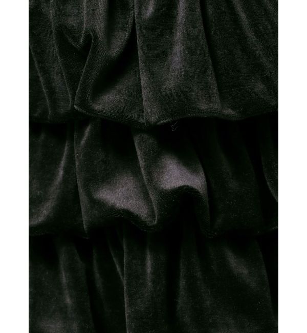 jouetie「ベロアラインティアードミニスカート【セットアップ対応】」|スカート|