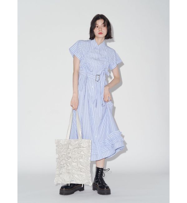 jouetie「ギャザーリボンシャツワンピース」|ワンピース|