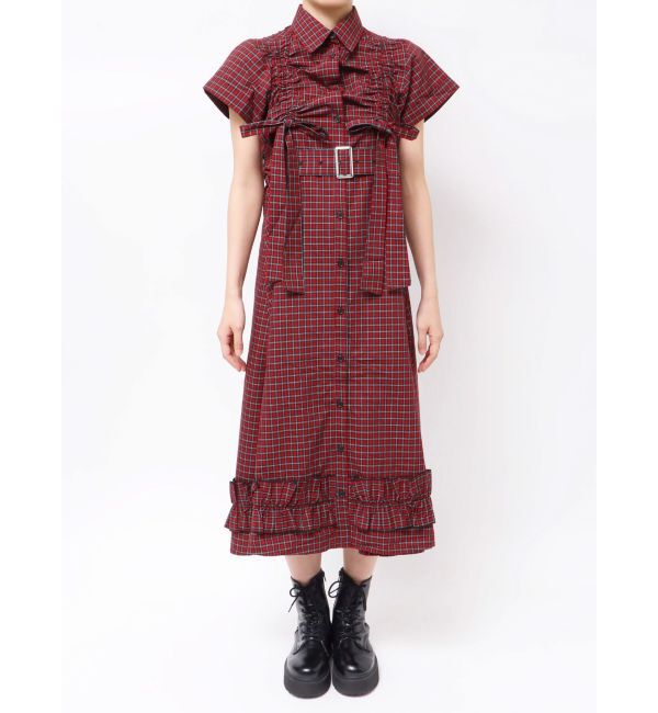 jouetie「ギャザーリボンシャツワンピース」|ワンピース|