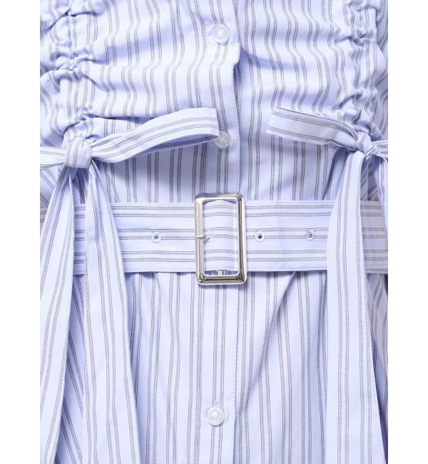 jouetie「ギャザーリボンシャツワンピース」|ワンピース|