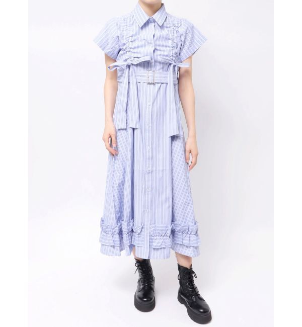 jouetie「ギャザーリボンシャツワンピース」|ワンピース|
