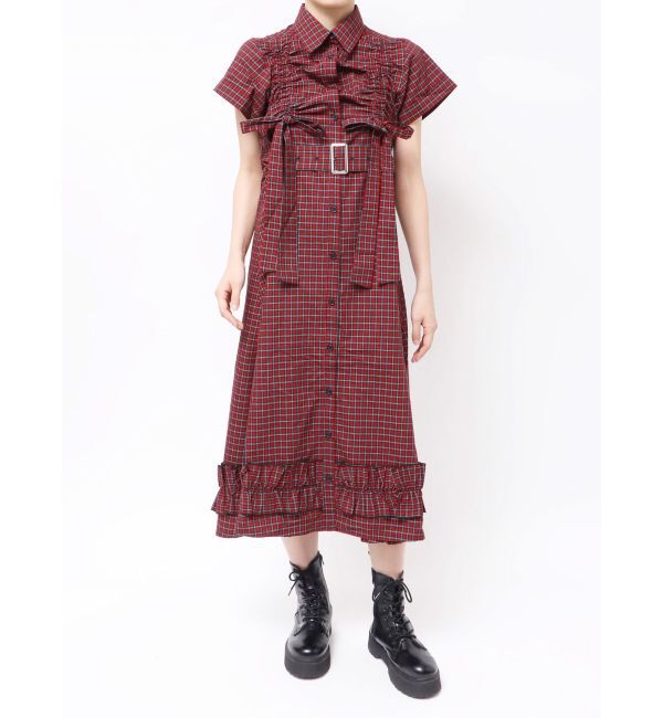 jouetie「ギャザーリボンシャツワンピース」|ワンピース|