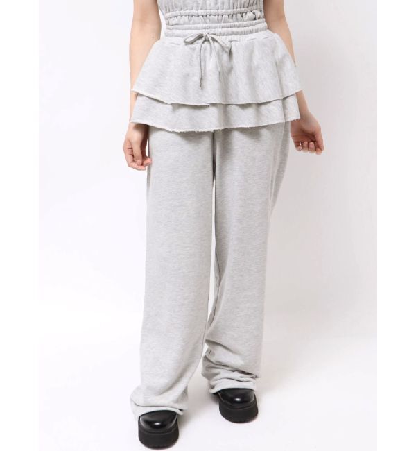 jouetie「スカートレイヤードスウェットパンツ」|その他|