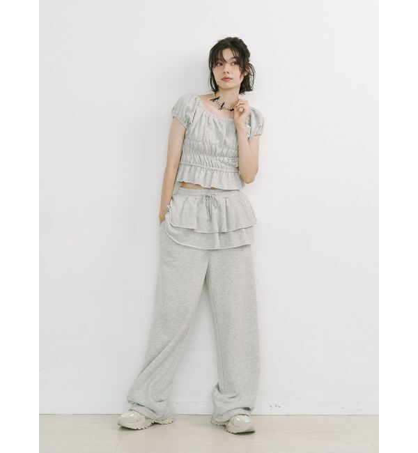 jouetie「スカートレイヤードスウェットパンツ」|その他|
