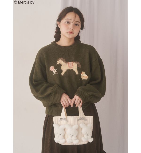 merry jenny「もこもこナインチェミニトート」|トートバッグ|