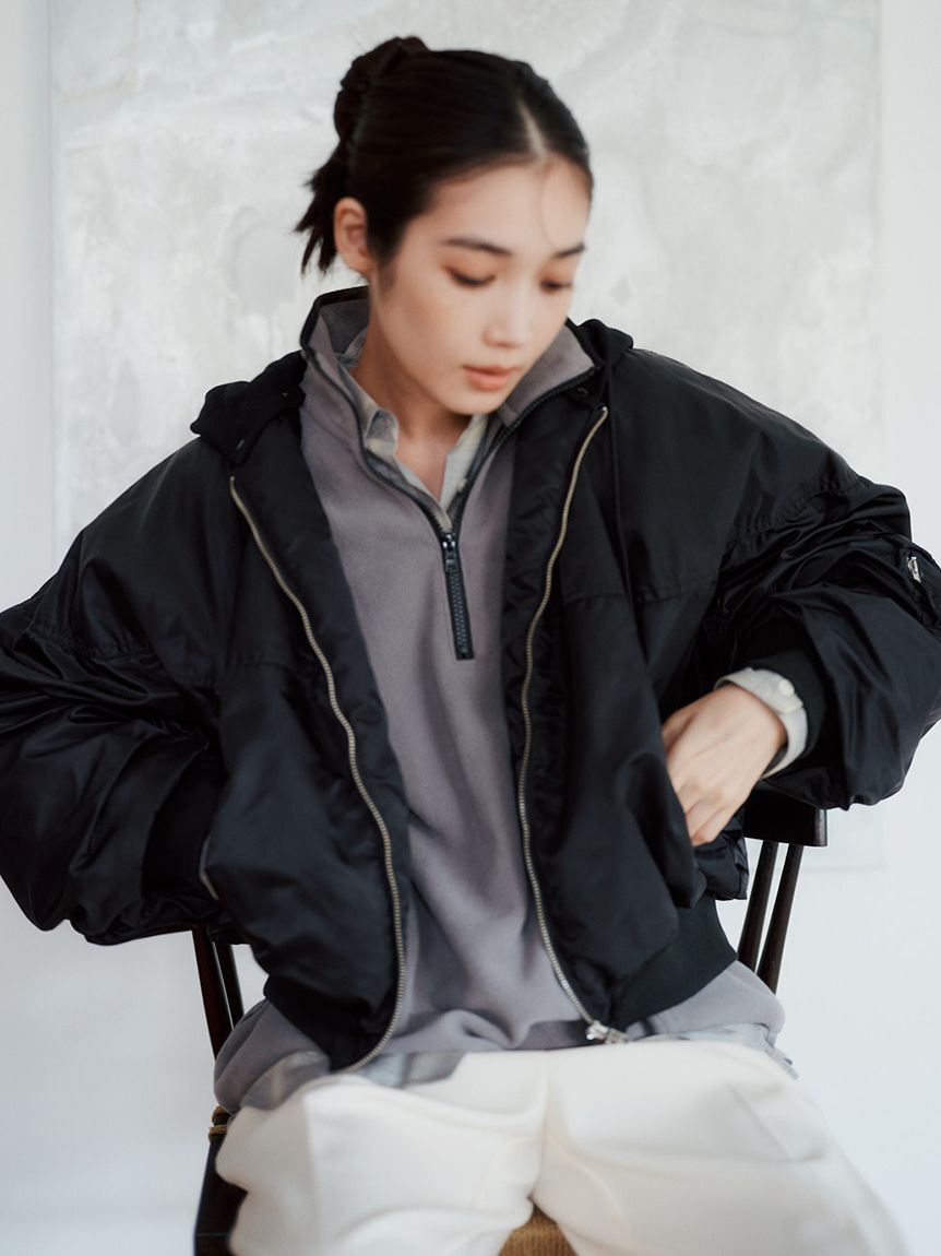 emmi atelier「チェックオーバーシャツ」|シャツ・ブラウス|