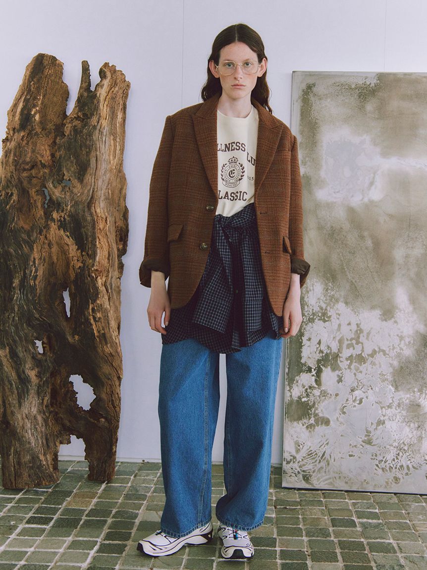 emmi atelier「チェックオーバーシャツ」|シャツ・ブラウス|