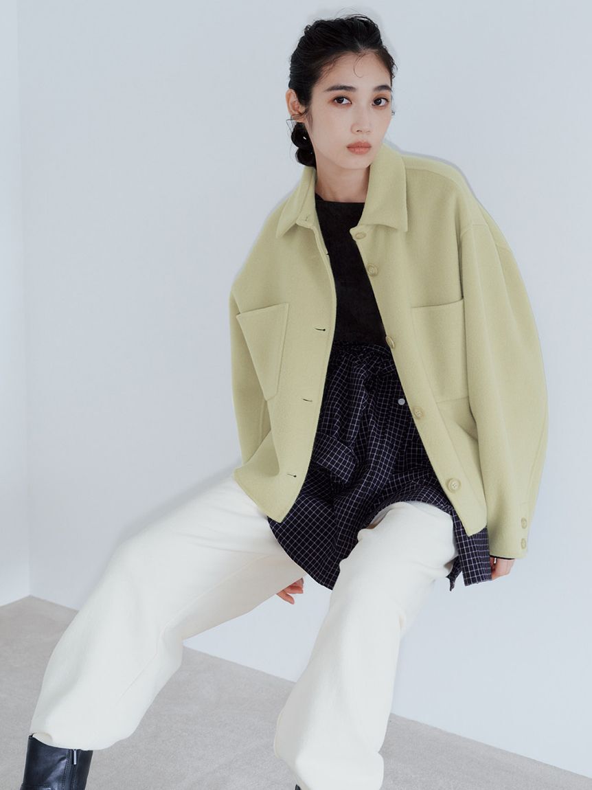 emmi atelier「チェックオーバーシャツ」|シャツ・ブラウス|