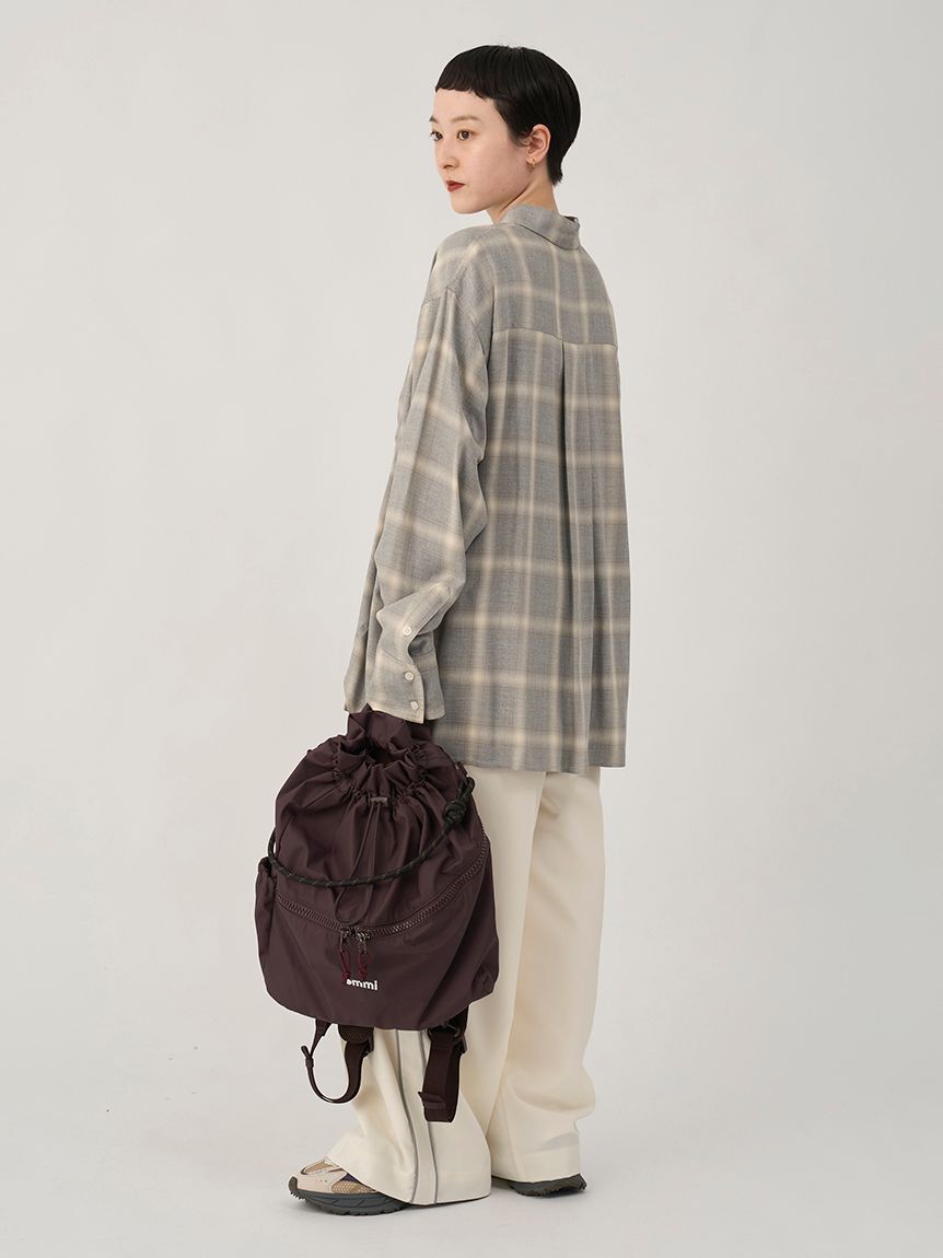 emmi atelier「チェックオーバーシャツ」|シャツ・ブラウス|